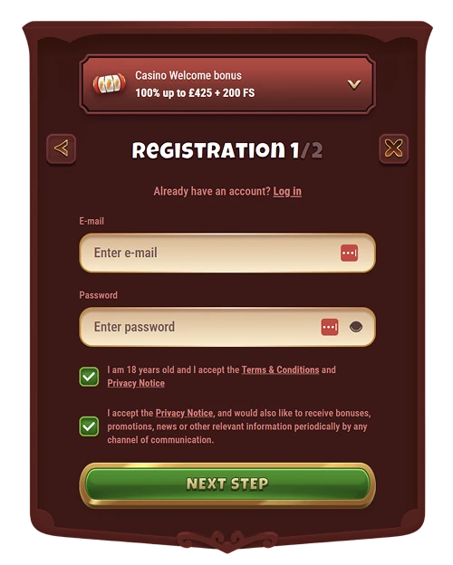 Magius casino login and registration